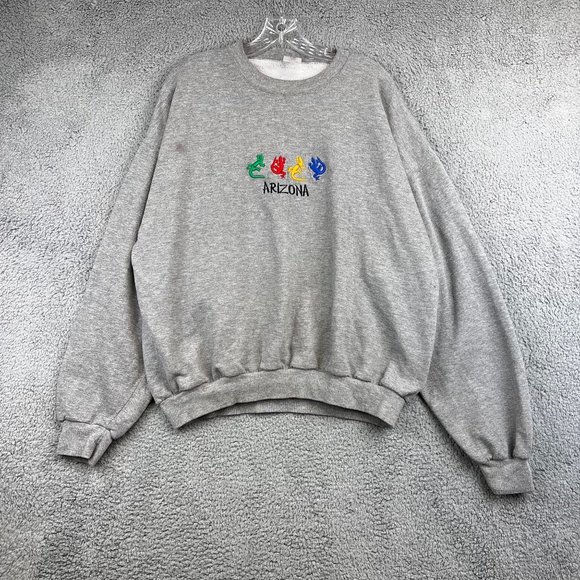Vintage Arizona Gecko Lizard Crewneck sweatshirt size XL - Picture 1 of 9